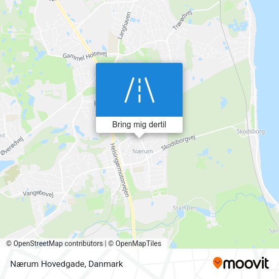 Nærum Hovedgade kort