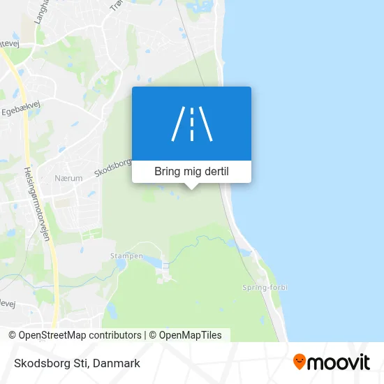 Skodsborg Sti kort