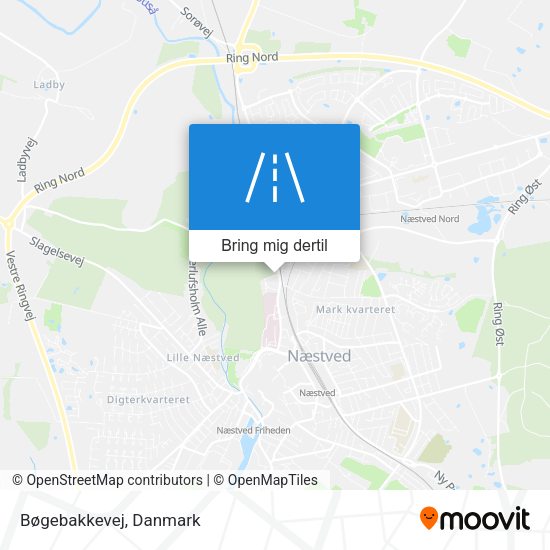 Bøgebakkevej kort