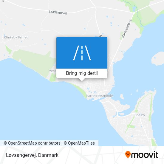 Løvsangervej kort