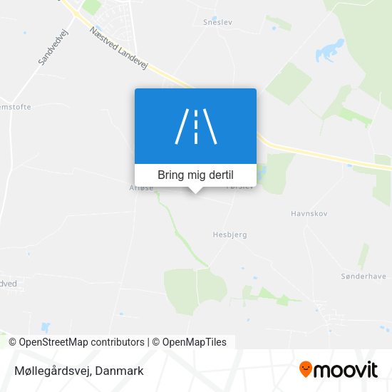 Møllegårdsvej kort