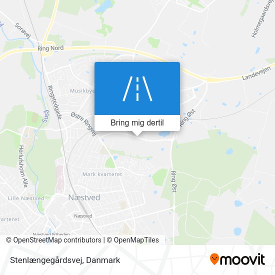 Stenlængegårdsvej kort
