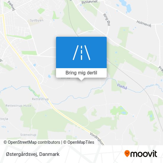 Østergårdsvej kort