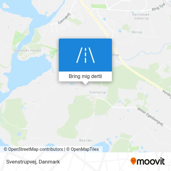 Svenstrupvej kort