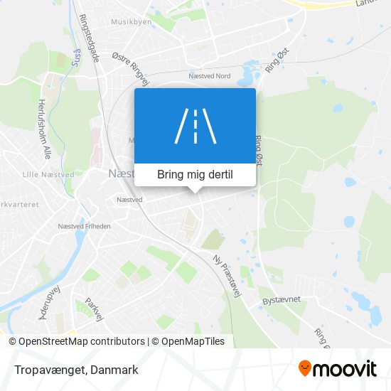 Tropavænget kort