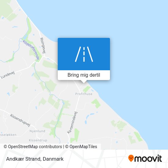 Andkær Strand kort