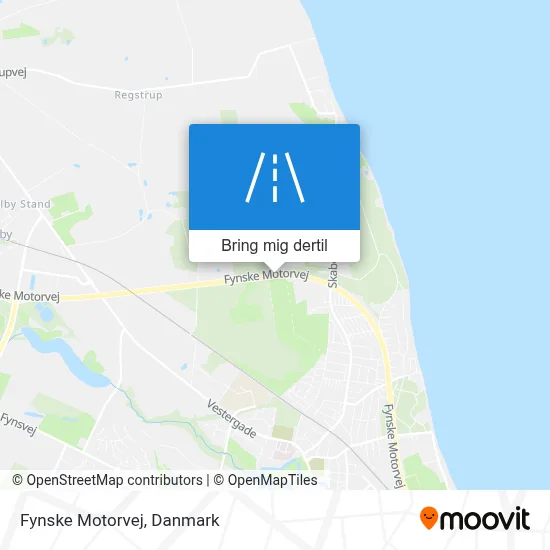 Fynske Motorvej kort