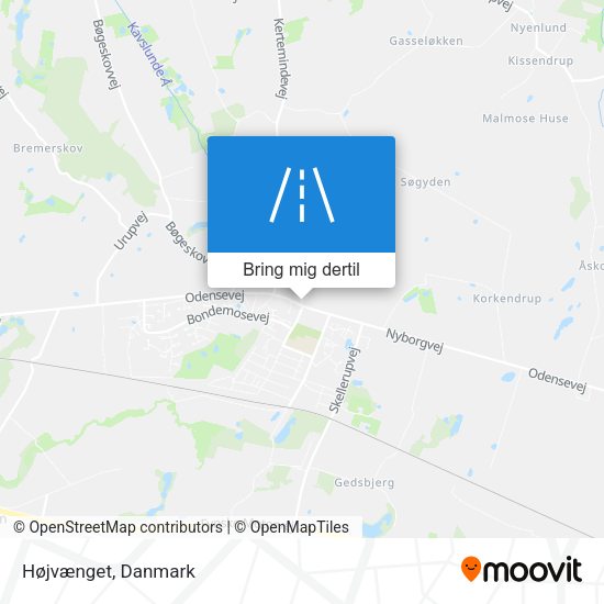 Højvænget kort