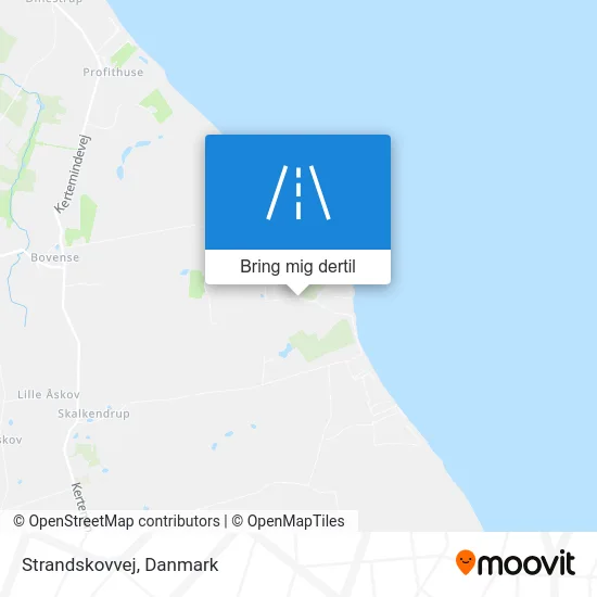 Strandskovvej kort
