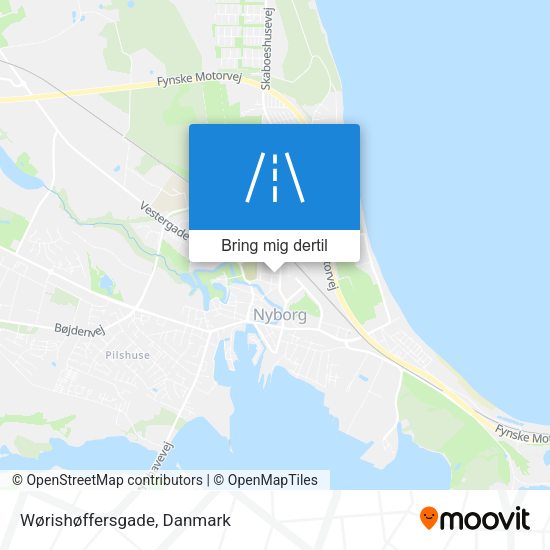 Wørishøffersgade kort
