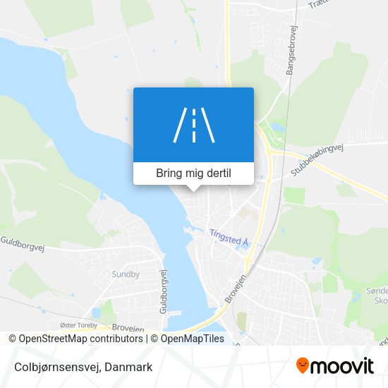 Colbjørnsensvej kort