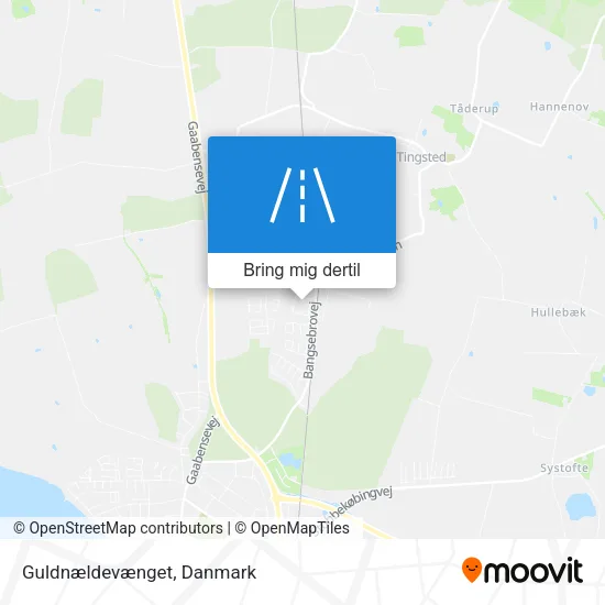 Guldnældevænget kort