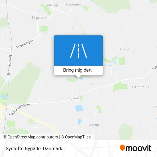 Systofte Bygade kort