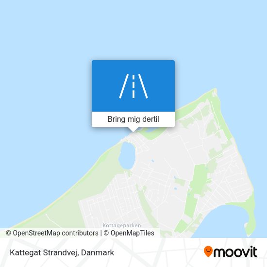Kattegat Strandvej kort