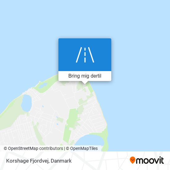 Korshage Fjordvej kort