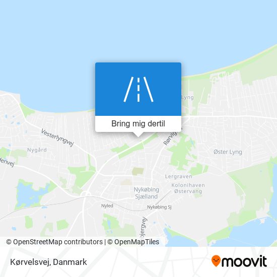 Kørvelsvej kort