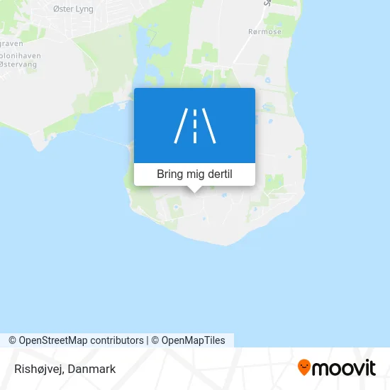 Rishøjvej kort