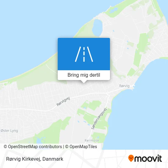 Rørvig Kirkevej kort