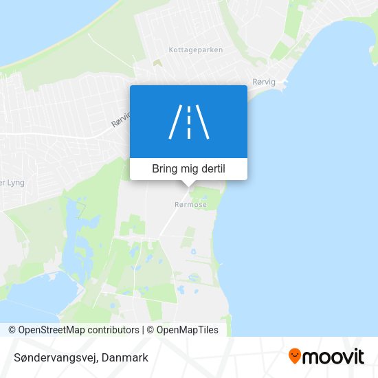 Søndervangsvej kort