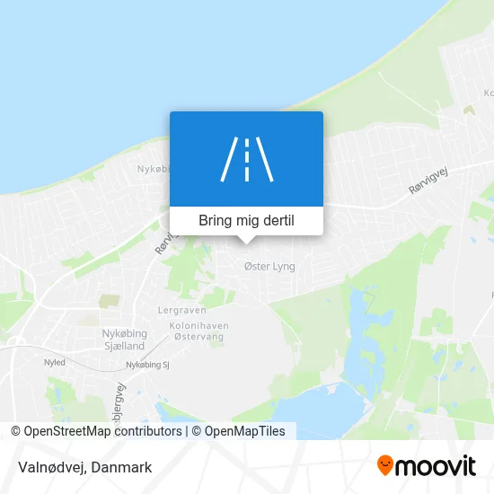 Valnødvej kort