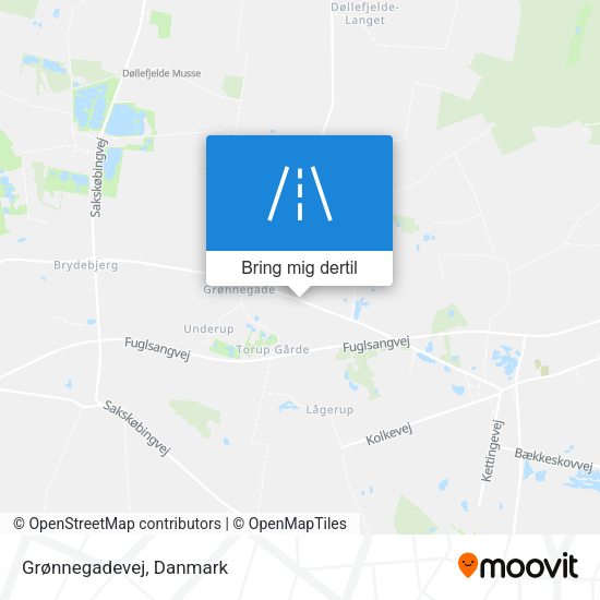 Grønnegadevej kort