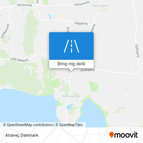 Alrøvej kort
