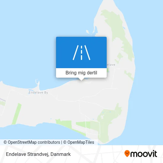 Endelave Strandvej kort