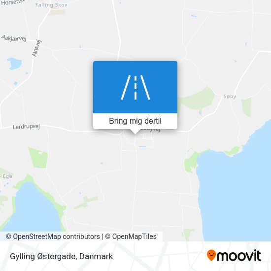 Gylling Østergade kort