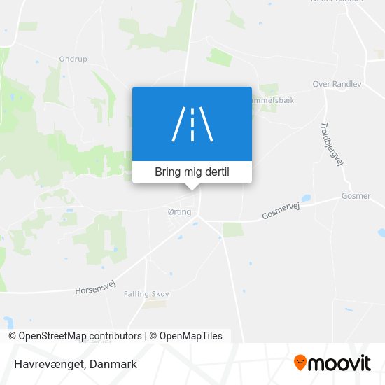 Havrevænget kort