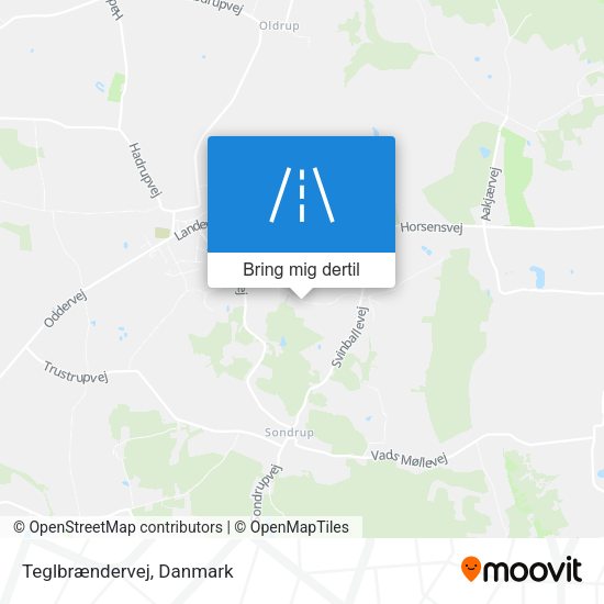 Teglbrændervej kort