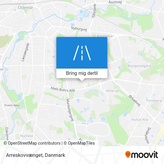 Arreskovvænget kort