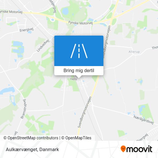 Aulkærvænget kort