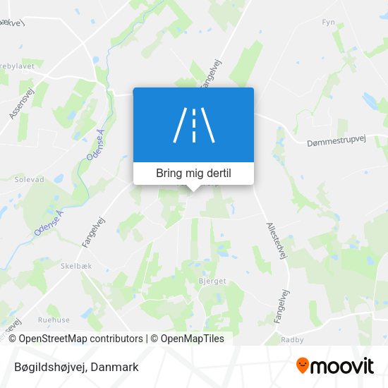 Bøgildshøjvej kort