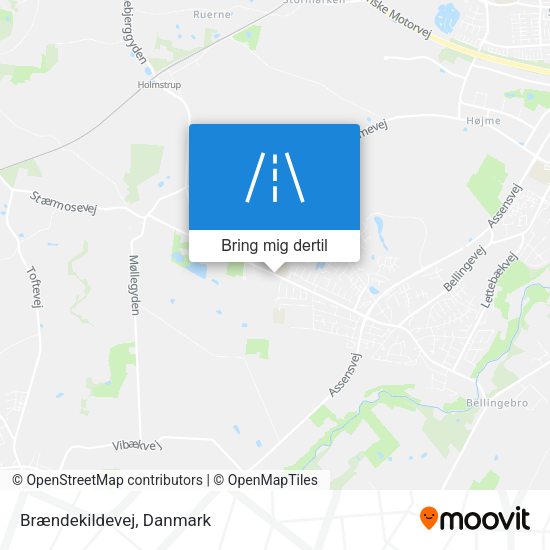 Brændekildevej kort