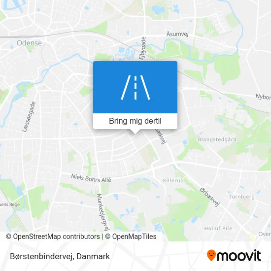 Børstenbindervej kort