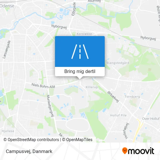 Campusvej kort