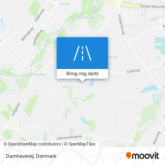 Damhavevej kort