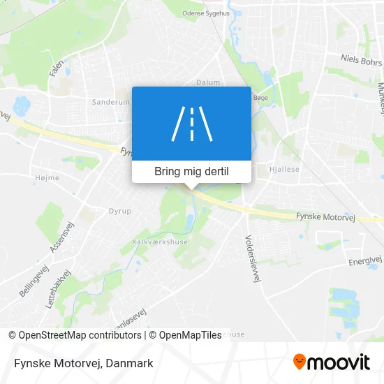 Fynske Motorvej kort