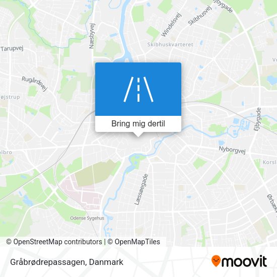 Gråbrødrepassagen kort