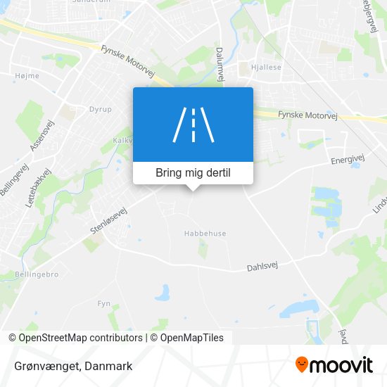 Grønvænget kort
