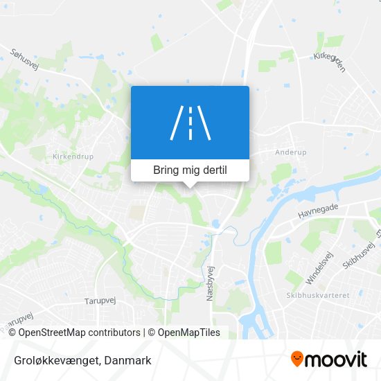 Groløkkevænget kort