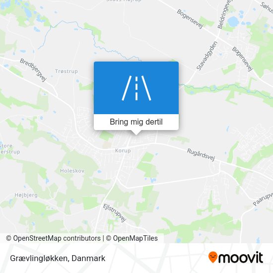 Grævlingløkken kort