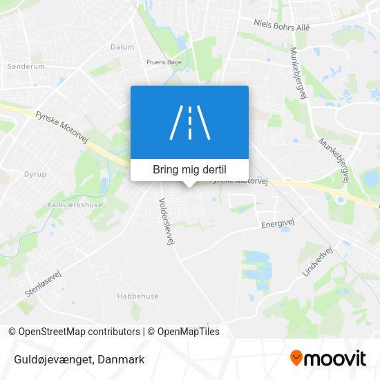 Guldøjevænget kort