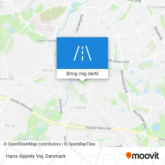 Hans Appels Vej kort