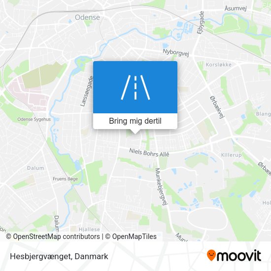 Hesbjergvænget kort