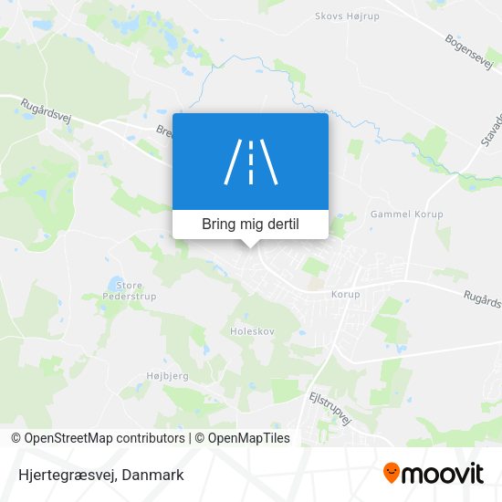 Hjertegræsvej kort
