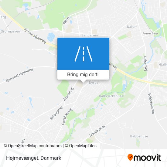 Højmevænget kort