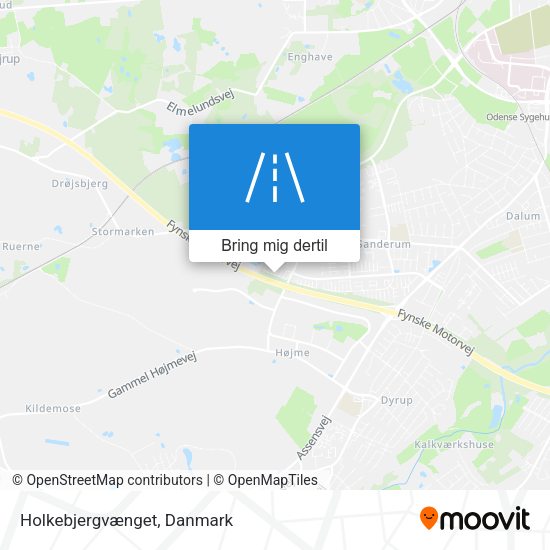 Holkebjergvænget kort