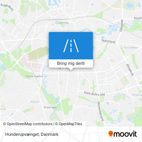 Hunderupvænget kort