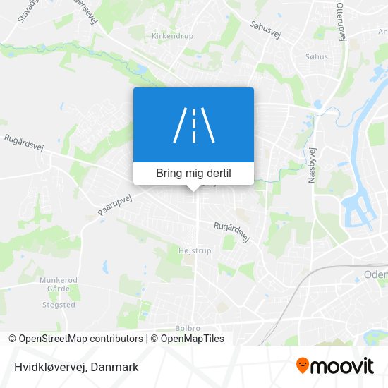 Hvidkløvervej kort